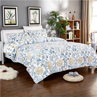 Yellow Floral Quilt